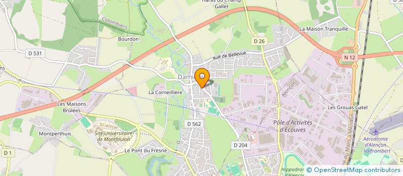 localisation de l'entreprise SCI DU PRE NEUF à DAMIGNY