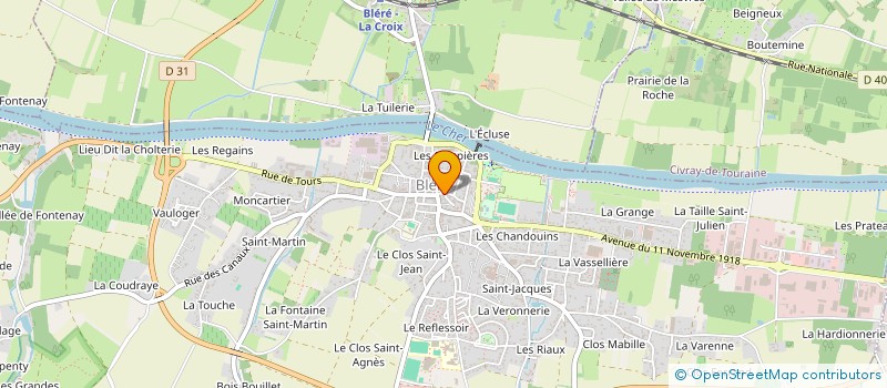 localisation de l'entreprise SCI DU PRE SAINT JULIEN  BLERE