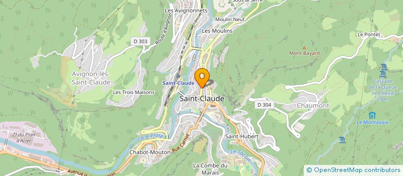 localisation de l'entreprise SCI DU PRE ST CLAUDE  SAINT-CLAUDE