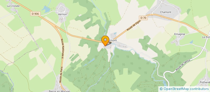 localisation de l'entreprise SCI DU PRE TOIGNOT  LA ROCHE-EN-BRENIL