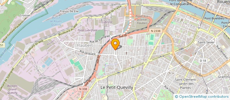 localisation de l'entreprise SCI DU PRE VERT à LE PETIT-QUEVILLY