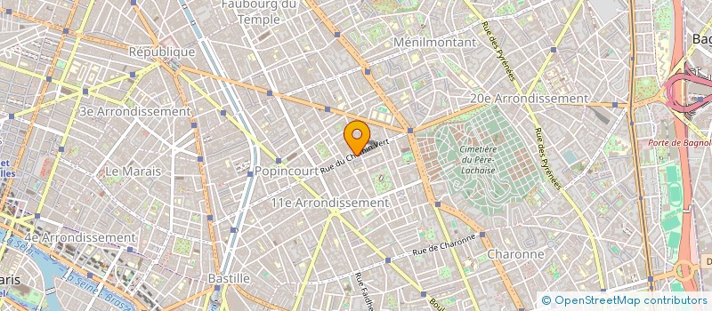 localisation de l'entreprise SCI DU PRE VERT  PARIS