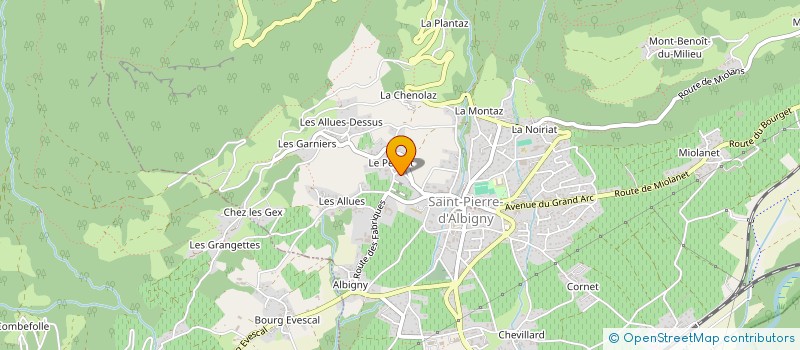 localisation de l'entreprise SCI DU PRE VIEUX  SAINT-PIERRE-D'ALBIGNY