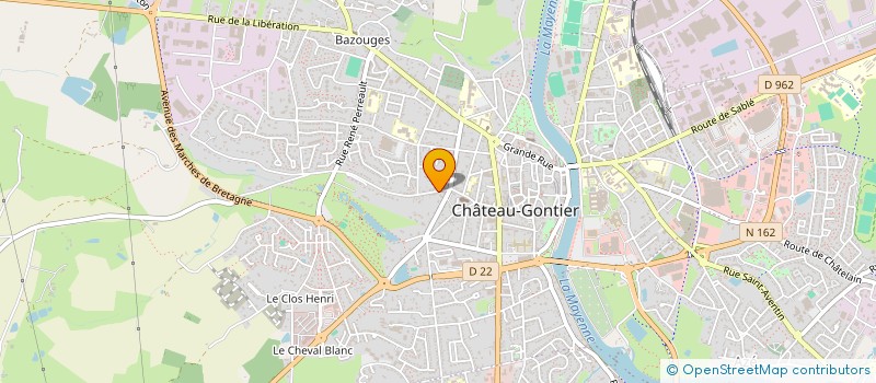 localisation de l'entreprise SCI DU PREE DE TUE LOUP  CHATEAU-GONTIER-SUR-MAYENNE