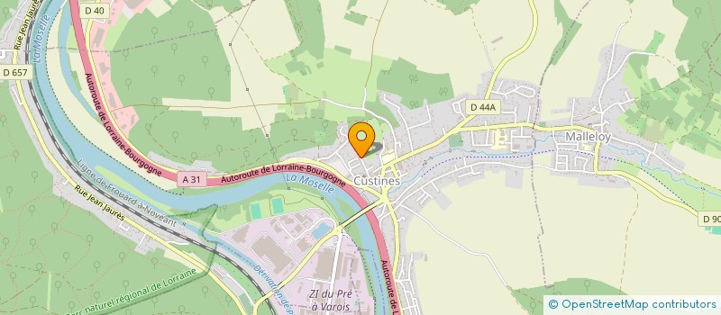 localisation de l'entreprise SCI DU PREMARQUE  CUSTINES