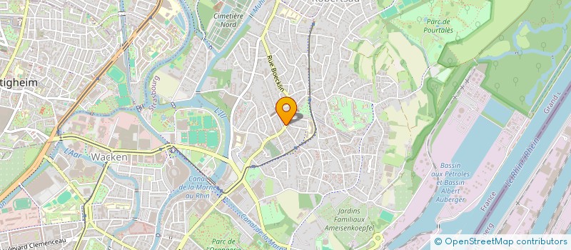 localisation de l'entreprise SCI DU PREMIER JOUR  STRASBOURG