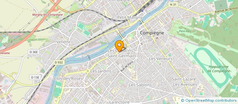 localisation de l'entreprise SCI DU PREMIER JUIN  COMPIEGNE