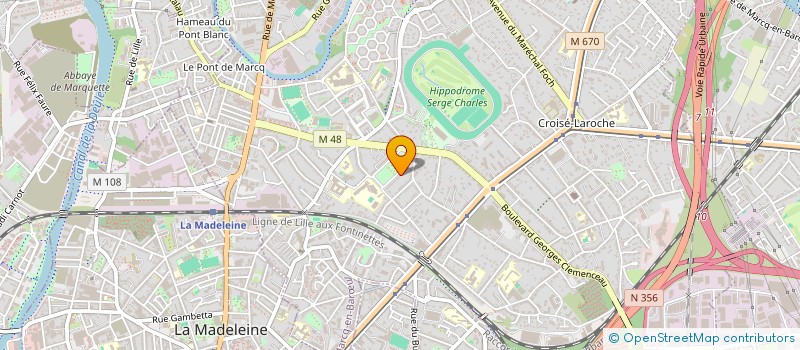 localisation de l'entreprise SCI DU PRESBYTERE  MARCQ-EN-BARUL