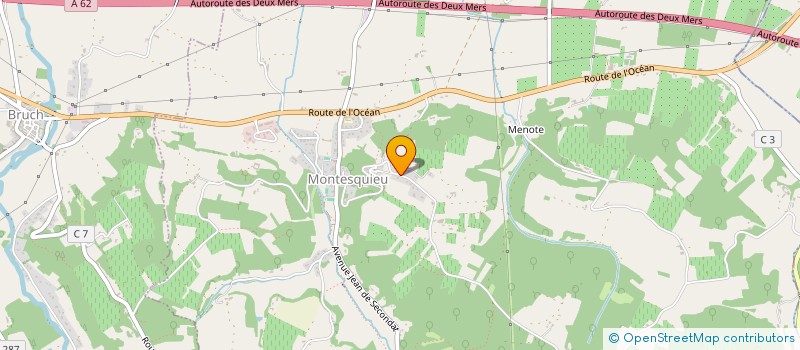 localisation de l'entreprise SCI DU PRESBYTERE  MONTESQUIEU