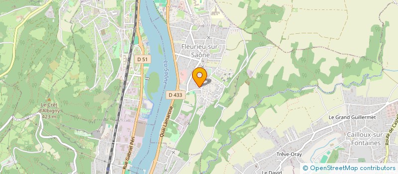 localisation de l'entreprise SCI DU PRESBYTERE DE FLEURIEU  FLEURIEU-SUR-SAONE