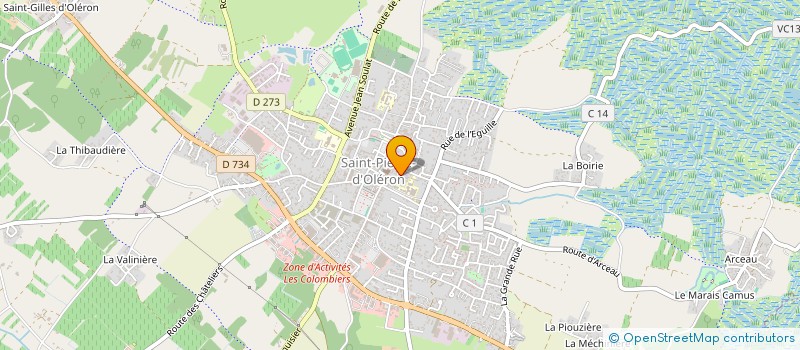 localisation de l'entreprise SCI DU PRESSOIR  SAINT-PIERRE-D'OLERON