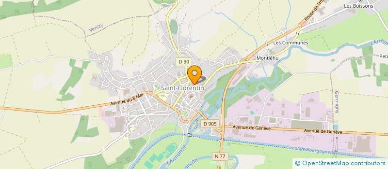 localisation de l'entreprise SCI DU PRESSOIR  SAINT-FLORENTIN