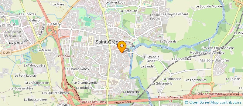localisation de l'entreprise SCI DU PRESSOIR  SAINT-GREGOIRE
