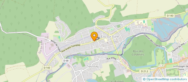 localisation de l'entreprise SCI DU PRESSOIR  EZY-SUR-EURE