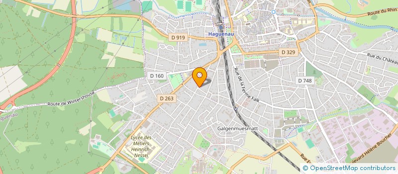 localisation de l'entreprise SCI DU PRETEUR  HAGUENAU