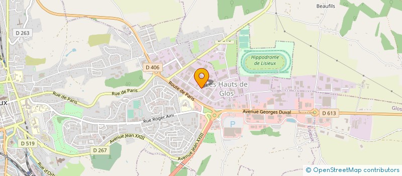localisation de l'entreprise SCI DU PRIEURE à LISIEUX
