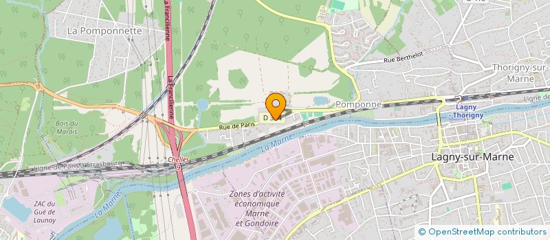 localisation de l'entreprise SCI DU PRIEURE à POMPONNE