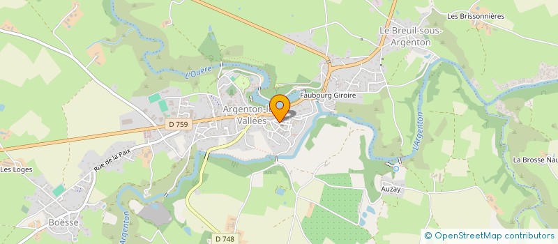 localisation de l'entreprise SCI DU PRIEURE  ARGENTONNAY