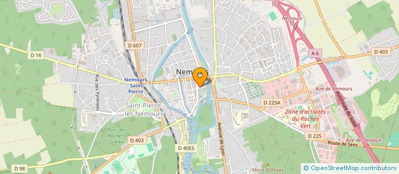 localisation de l'entreprise SCI DU PRIEURE  NEMOURS