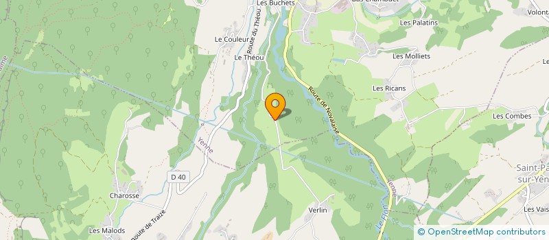 localisation de l'entreprise SCI DU PRIEURE  YENNE