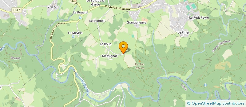 localisation de l'entreprise SCI DU PRIEURE à SAINTE-SIGOLENE