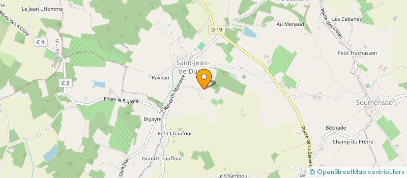 localisation de l'entreprise SCI DU PRIEURE  SAINT-JEAN-DE-DURAS