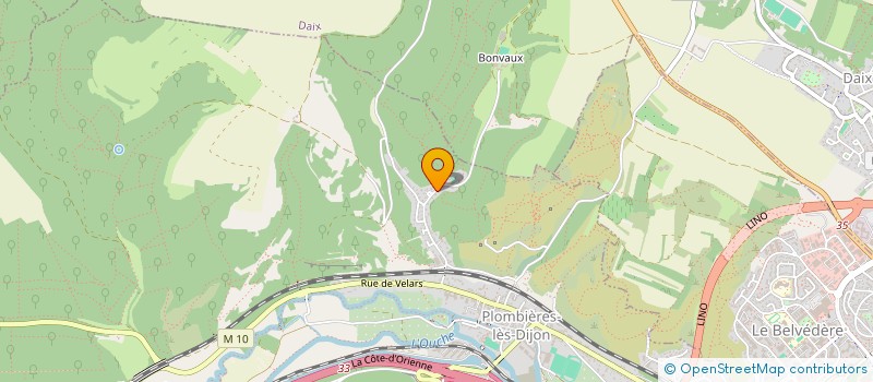 localisation de l'entreprise SCI DU PRIEURE  PLOMBIERES-LES-DIJON