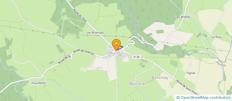 localisation de l'entreprise SCI DU PRIEURE  FLEURIEL