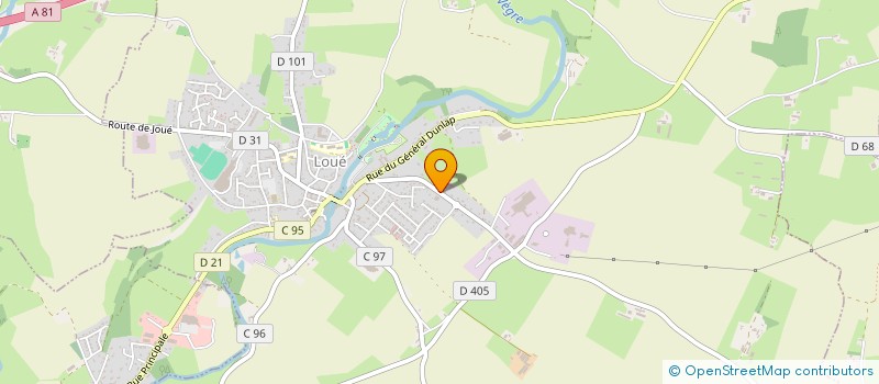 localisation de l'entreprise SCI DU PRIEURE  LOUE