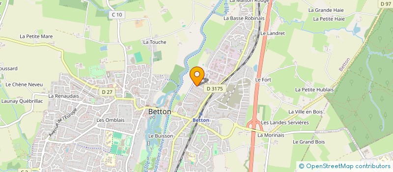 localisation de l'entreprise SCI DU PRIEURE  BETTON