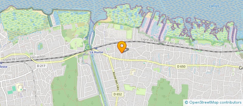 localisation de l'entreprise SCI DU PRIEURE  GUJAN-MESTRAS