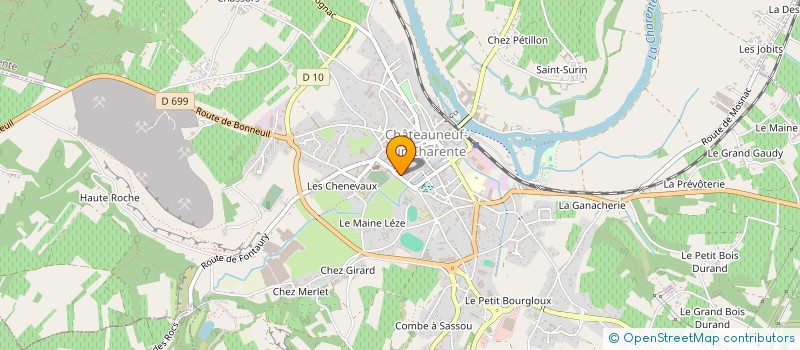 localisation de l'entreprise SCI DU PRIEURE  CHATEAUNEUF-SUR-CHARENTE