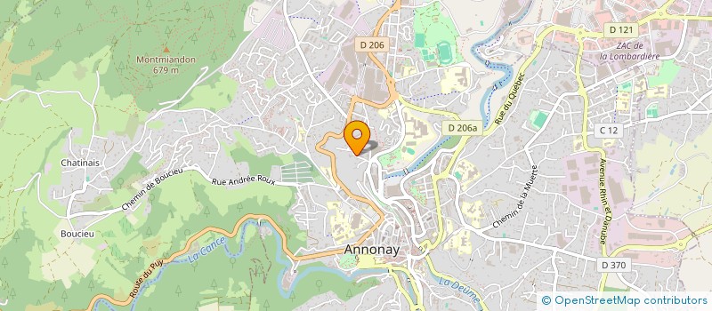 localisation de l'entreprise SCI DU PRIEURE à ANNONAY