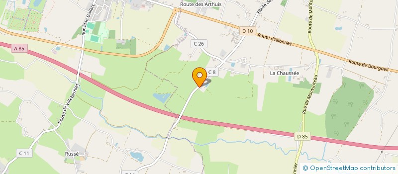 localisation de l'entreprise SCI DU PRIEURE  BRAIN-SUR-ALLONNES