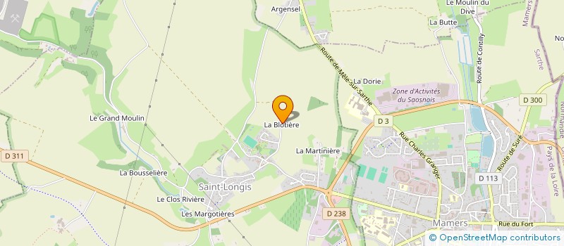 localisation de l'entreprise SCI DU PRIEURE  SAINT-LONGIS