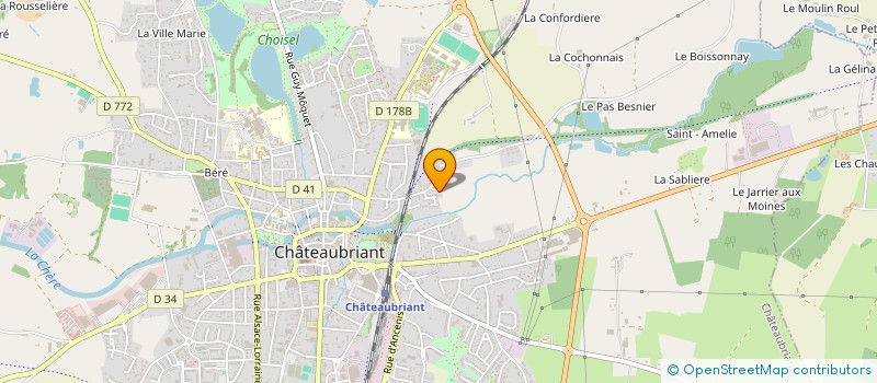 localisation de l'entreprise SCI DU PRIEURE  CHATEAUBRIANT