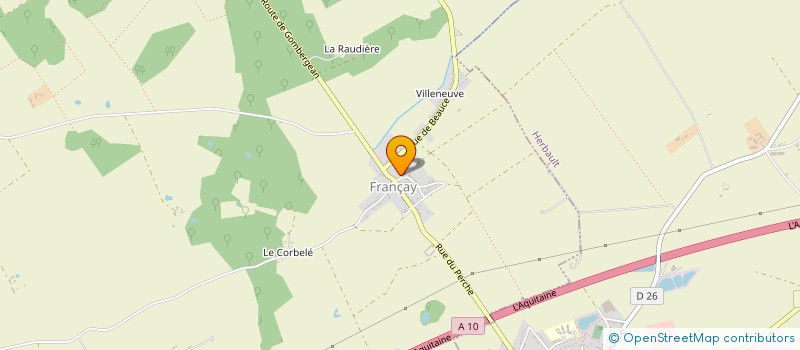 localisation de l'entreprise SCI DU PRIEURE  FRANCAY