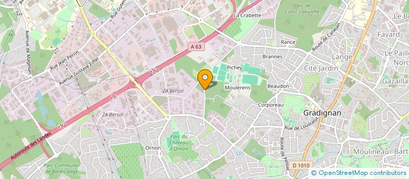 localisation de l'entreprise SCI DU PRIEURE  GRADIGNAN