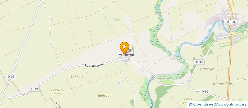 localisation de l'entreprise SCI DU PRIEURE DE VILLEBERFOL  CONAN