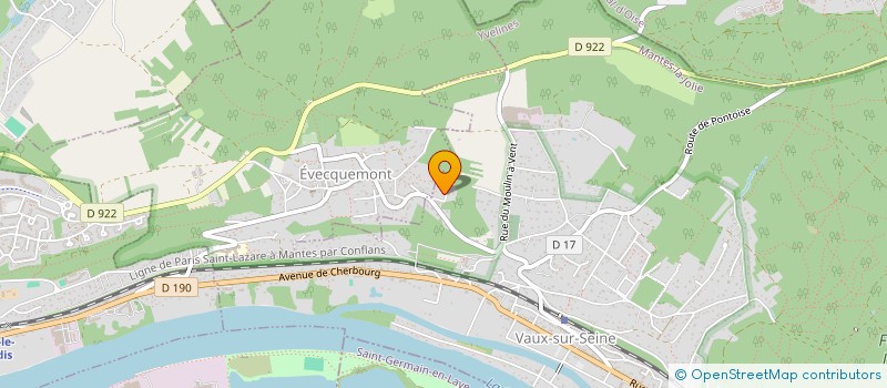 localisation de l'entreprise SCI DU PRIEURE SAINT MARTIN  VAUX-SUR-SEINE