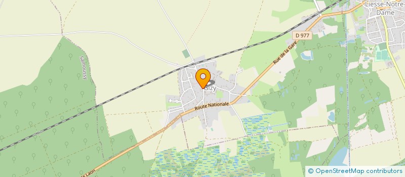 localisation de l'entreprise SCI DU PRINTEMPS  GIZY