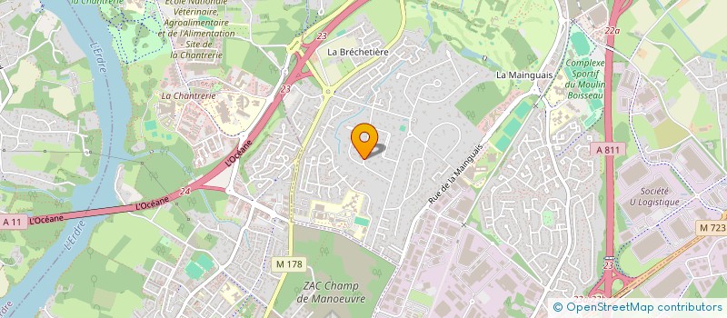 localisation de l'entreprise SCI DU PRINTEMPS  CARQUEFOU