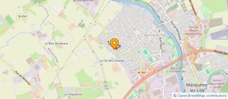 localisation de l'entreprise SCI DU PRINTEMPS  WAMBRECHIES