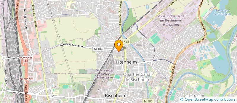 localisation de l'entreprise SCI DU PRINTEMPS  HNHEIM