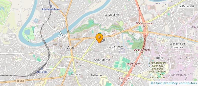 localisation de l'entreprise SCI DU PRINTEMPS à ALBI