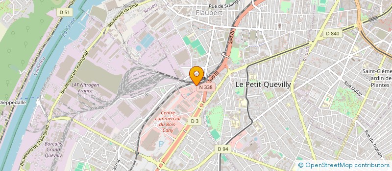 localisation de l'entreprise SCI DU PROFESSEUR à LE PETIT-QUEVILLY