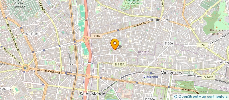 localisation de l'entreprise SCI DU PROGRES à MONTREUIL
