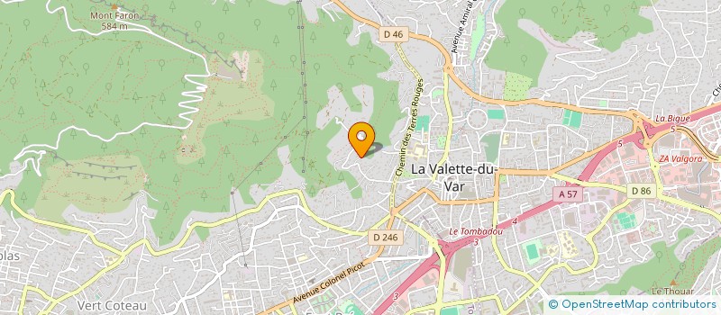 localisation de l'entreprise SCI DU PROGRES  TOULON