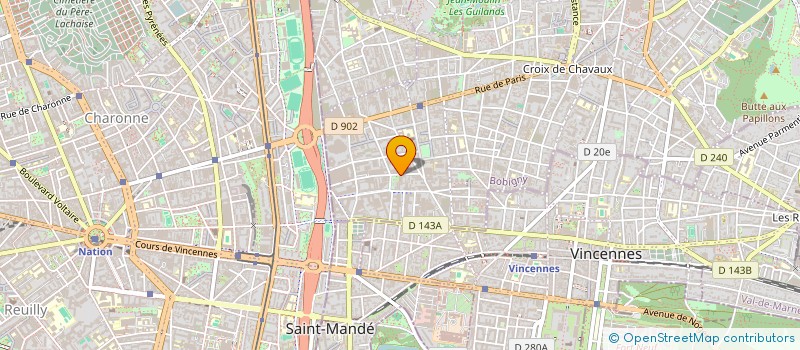 localisation de l'entreprise SCI DU PROGRES à MONTREUIL