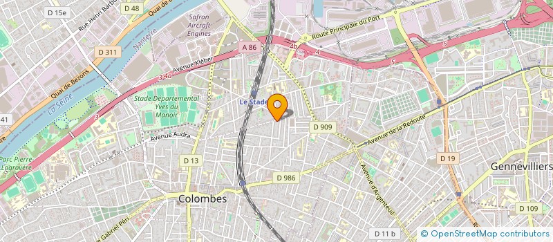 localisation de l'entreprise SCI DU PROGRES à COLOMBES